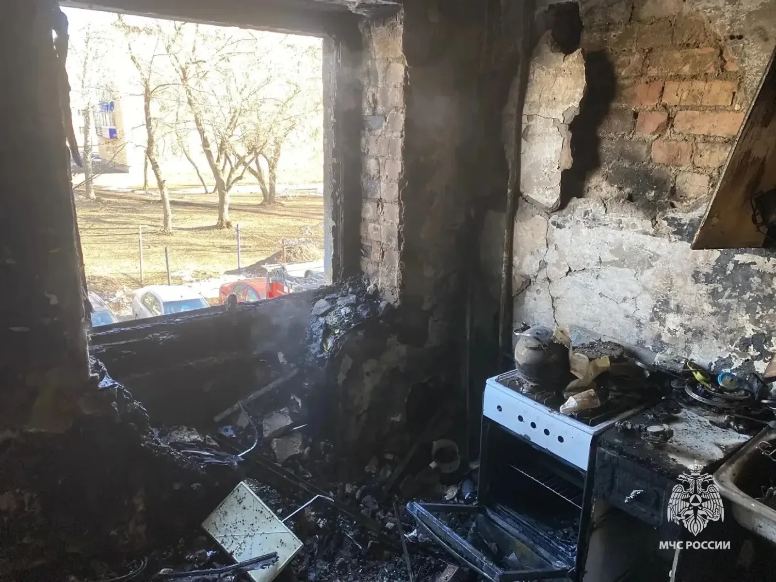 В Салавате при пожаре пострадал ребёнок