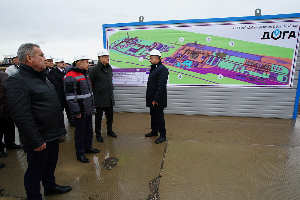 Глава Башкирии, посетив площадку «ДоГа», отметил динамичное развитие ОЭЗ «Алга»
