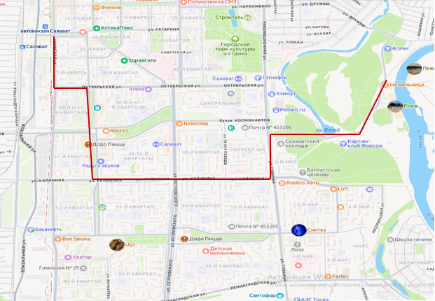 В Салавате определили график маршрута до набережной