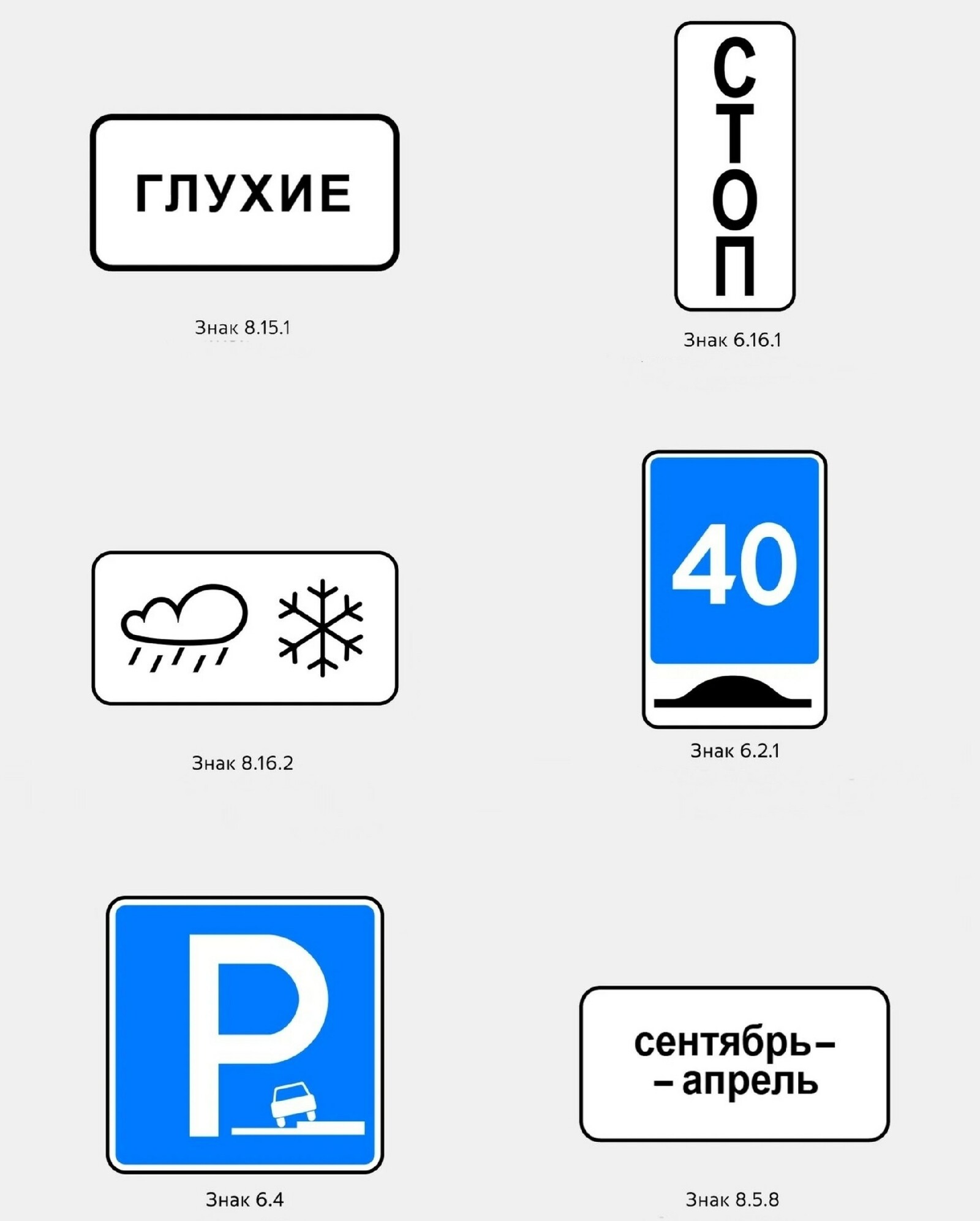 С 1 января автолюбителей России на дорогах ждут новые дорожные знаки