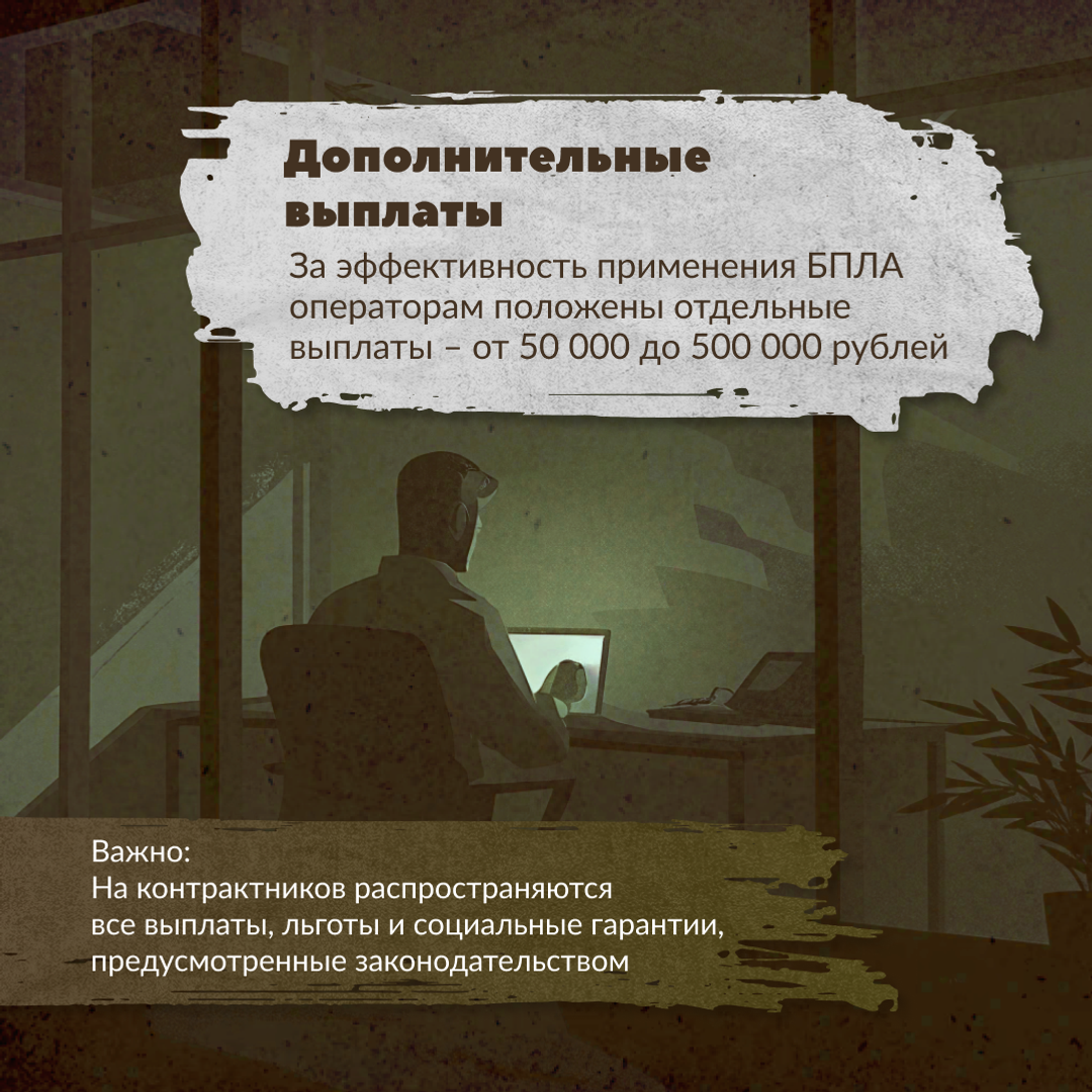 Преимущества службы в войсках беспилотных систем